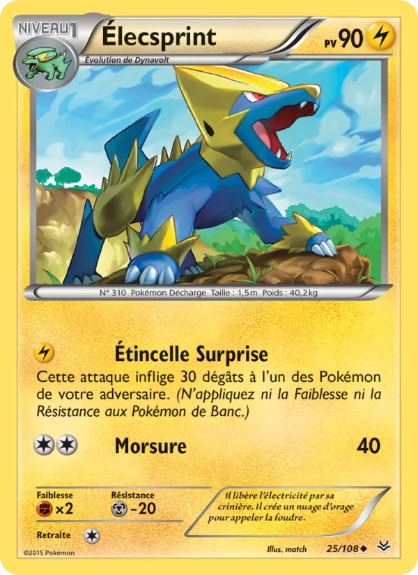 Élecsprint Ciel Rugissant 25/108