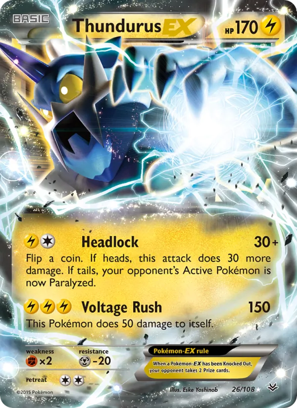 Thundurus EX Roaring Skies 26/108