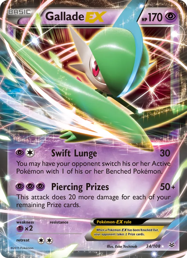 Gallade EX Roaring Skies 34/108