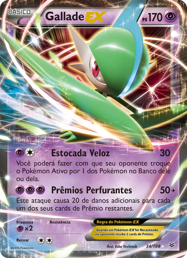 Gallade EX Céus Estrondosos 34/108