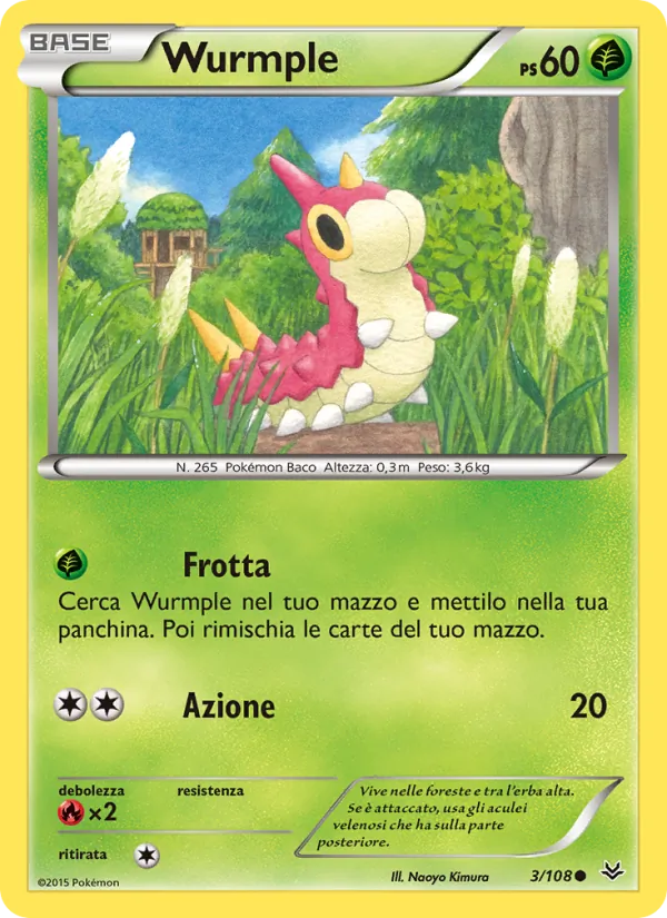 Wurmple Furie Volanti 3/108