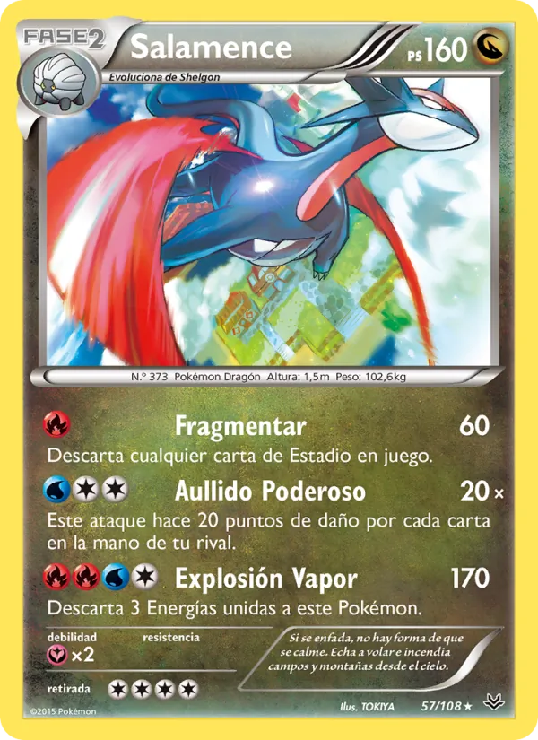 Salamence Cielos Rugientes 57/108