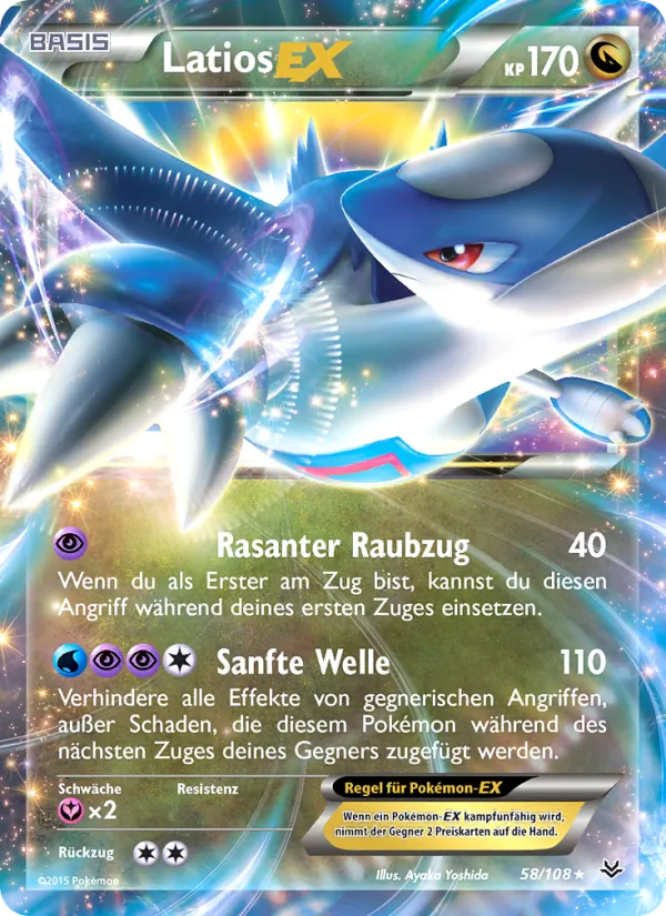 Latios EX Drachenleuchten 58/108