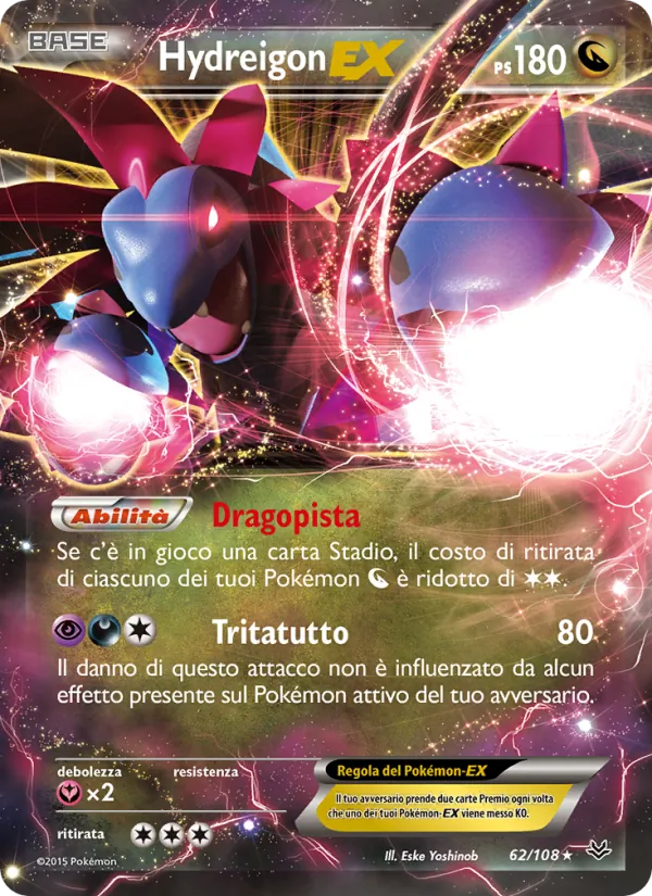 Hydreigon EX Furie Volanti 62/108