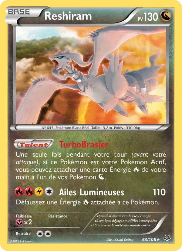 Reshiram Ciel Rugissant 63/108