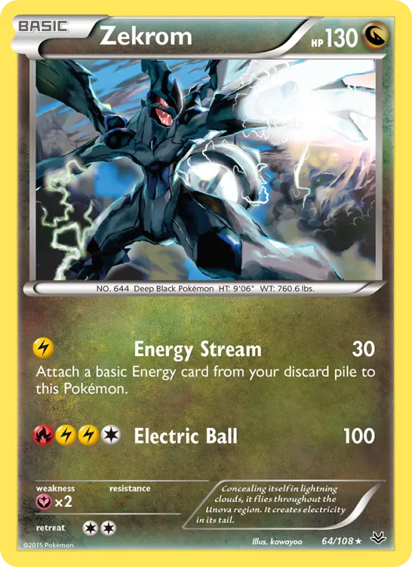 Zekrom Roaring Skies 64/108