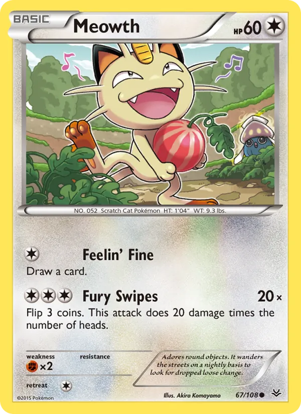 Meowth Roaring Skies 67/108
