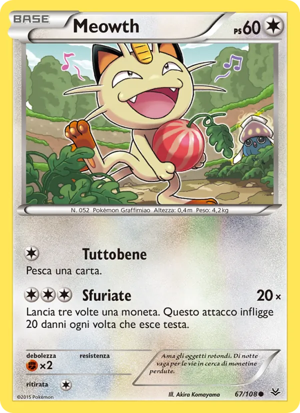Meowth Furie Volanti 67/108