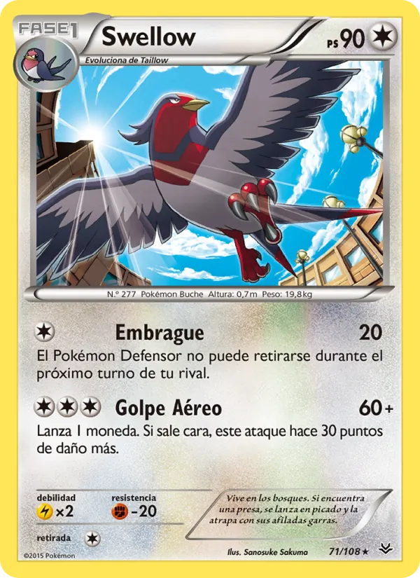 Swellow Cielos Rugientes 71/108