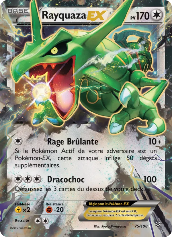Rayquaza EX Ciel Rugissant 75/108