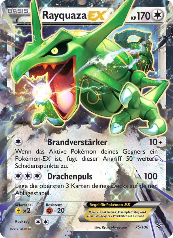 Rayquaza EX Drachenleuchten 75/108