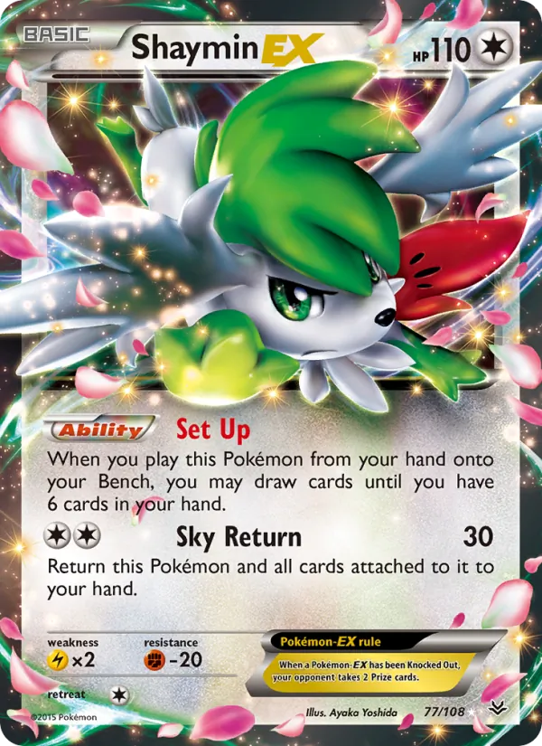 Shaymin EX Roaring Skies 77/108