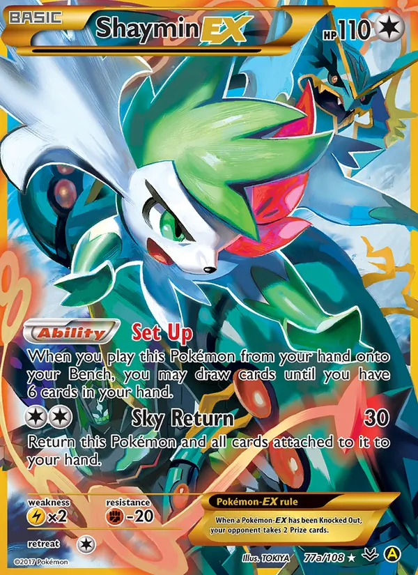 Shaymin EX Roaring Skies 77a/108