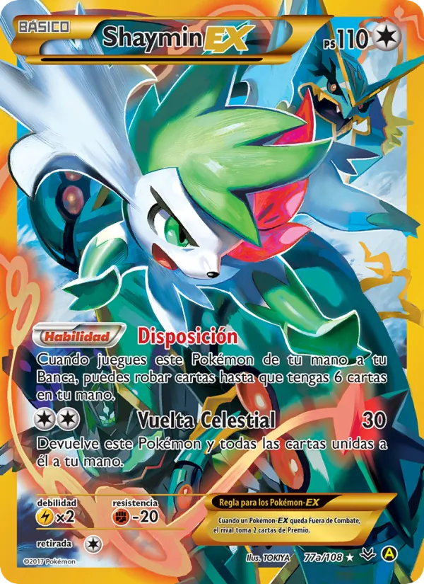 Shaymin EX Cielos Rugientes 77a/108