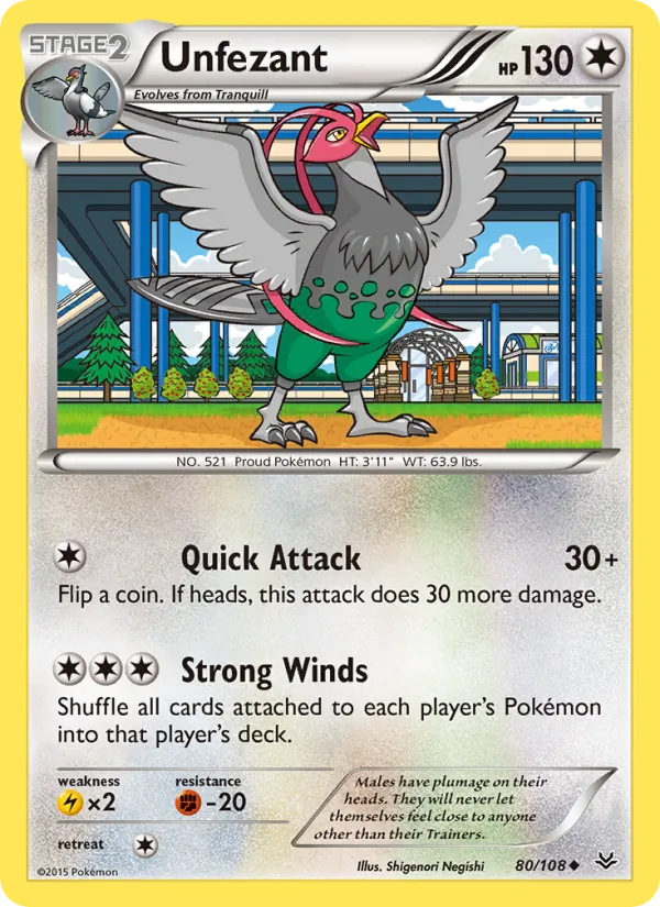 Unfezant Roaring Skies 80/108