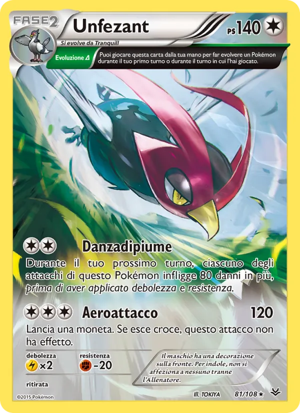 Unfezant Furie Volanti 81/108