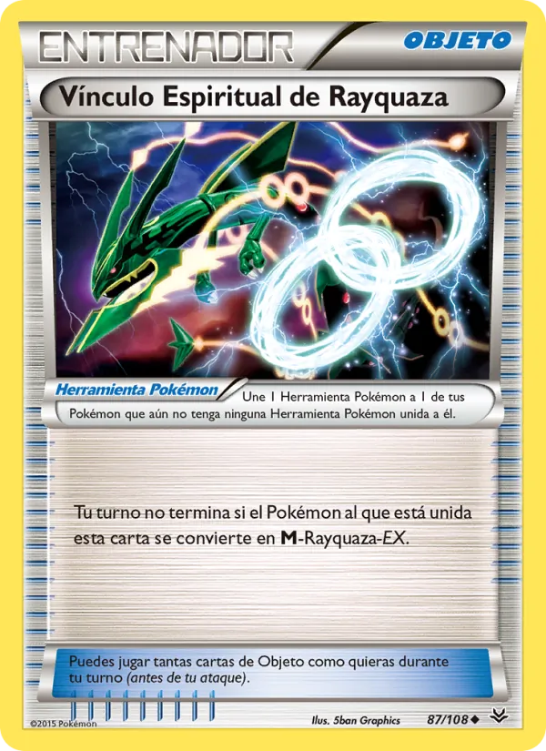 Vínculo Espiritual de Rayquaza Cielos Rugientes 87/108