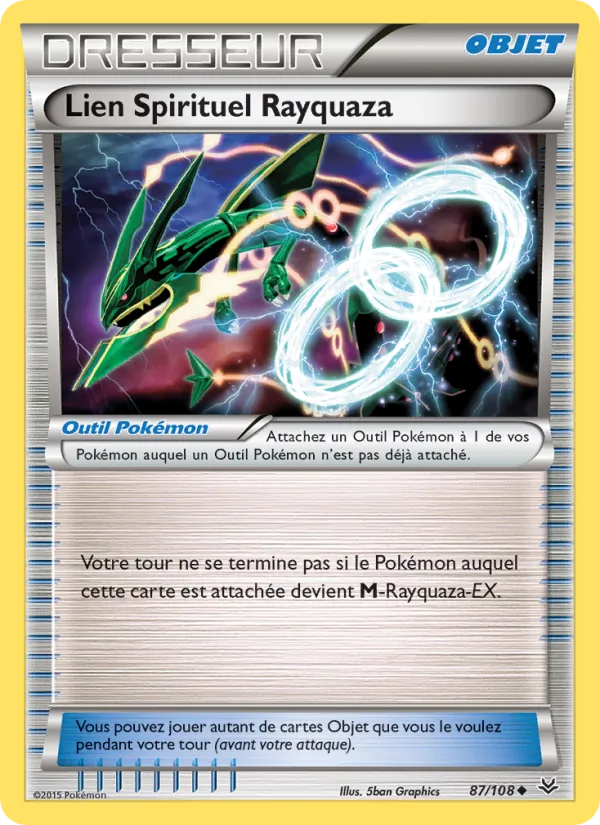 Lien Spirituel Rayquaza Ciel Rugissant 87/108