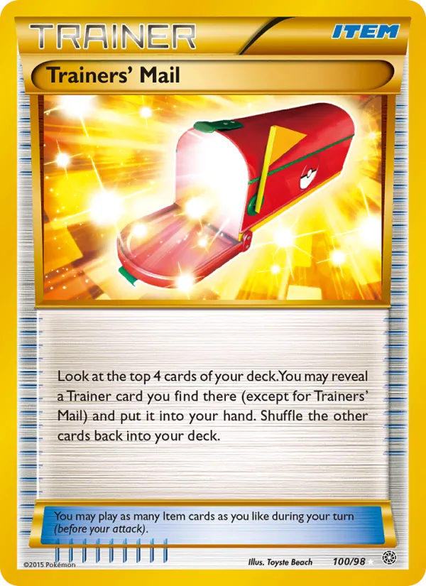 Trainers' Mail Ancient Origins 100/98