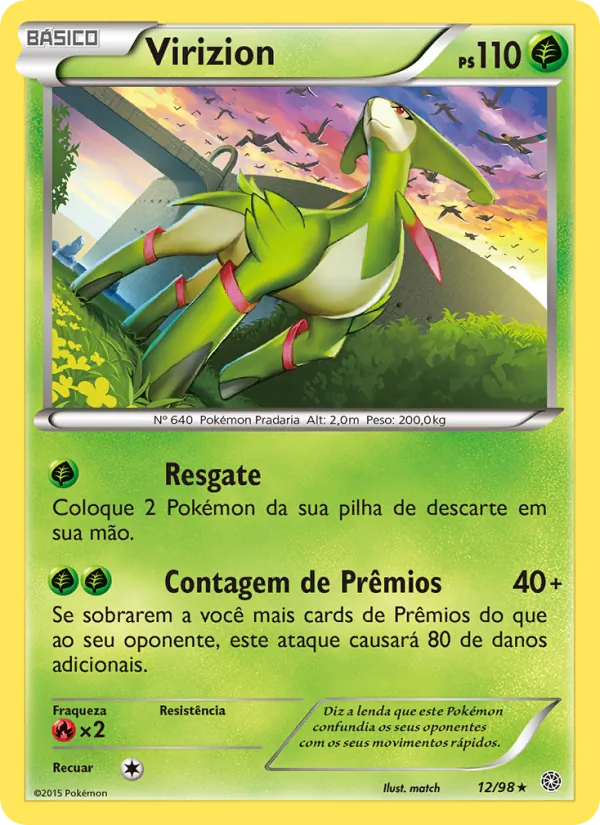 Virizion Origens Ancestrais 12/98