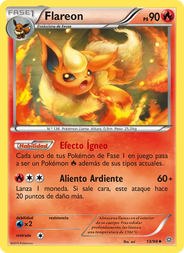 Flareon Antiguos Orígenes 13/98