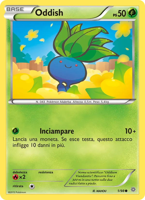 Oddish Antiche Origini 1/98