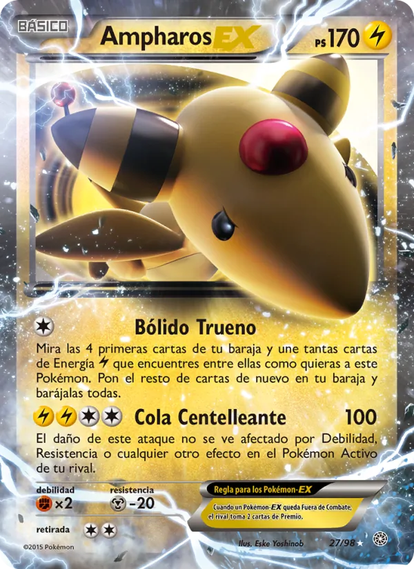Ampharos EX Antiguos Orígenes 27/98