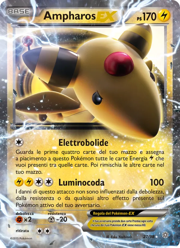 Ampharos EX Antiche Origini 27/98