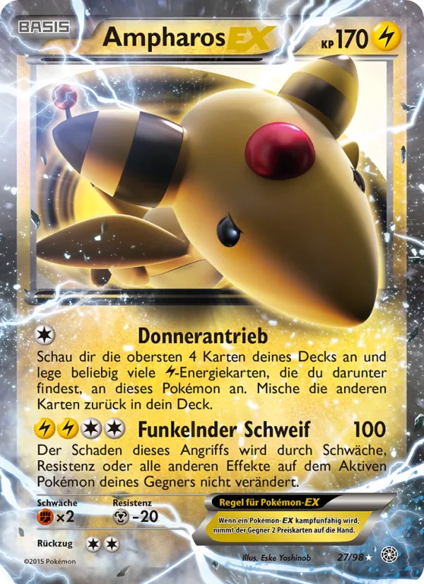 Ampharos EX Ewiger Anfang 27/98