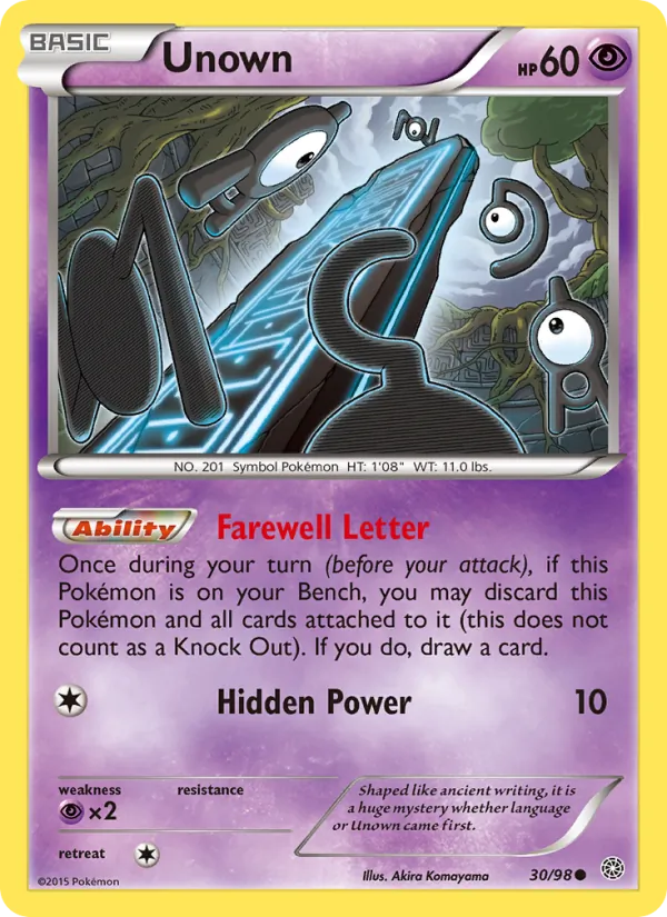 Unown Ancient Origins 30/98