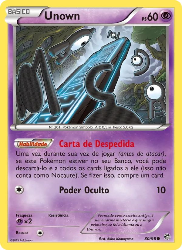Unown Origens Ancestrais 30/98