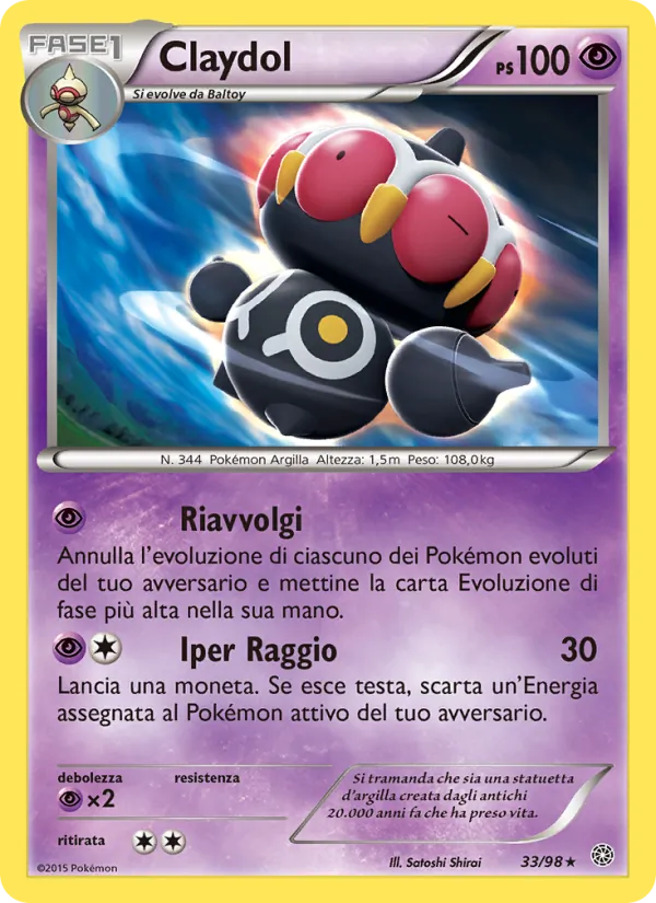 Claydol Antiche Origini 33/98