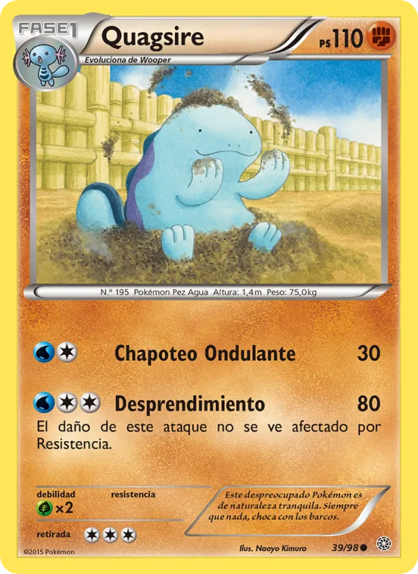 Quagsire Antiguos Orígenes 39/98