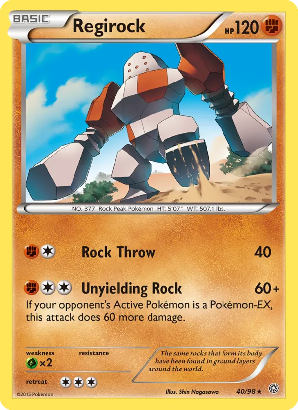 Regirock Ancient Origins 40/98