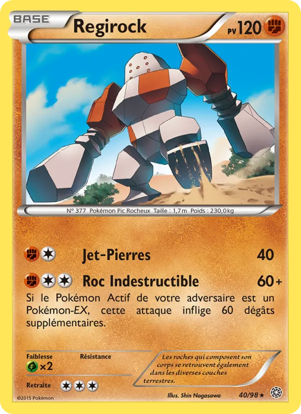 Regirock Origines Antiques 40/98
