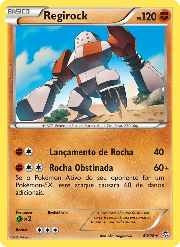 Regirock Origens Ancestrais 40/98
