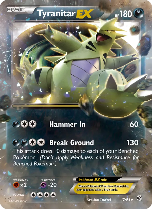 Tyranitar EX Ancient Origins 42/98