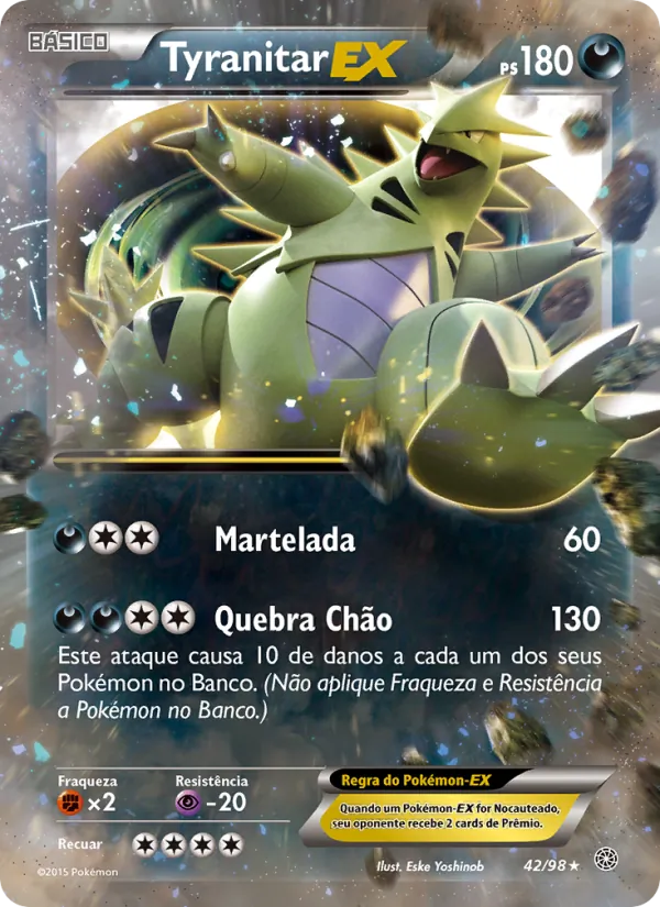Tyranitar EX Origens Ancestrais 42/98