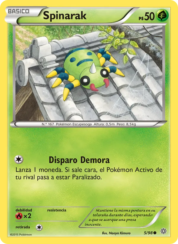 Spinarak Antiguos Orígenes 5/98
