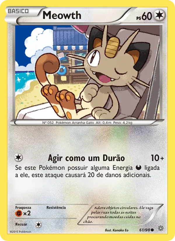 Meowth Origens Ancestrais 61/98