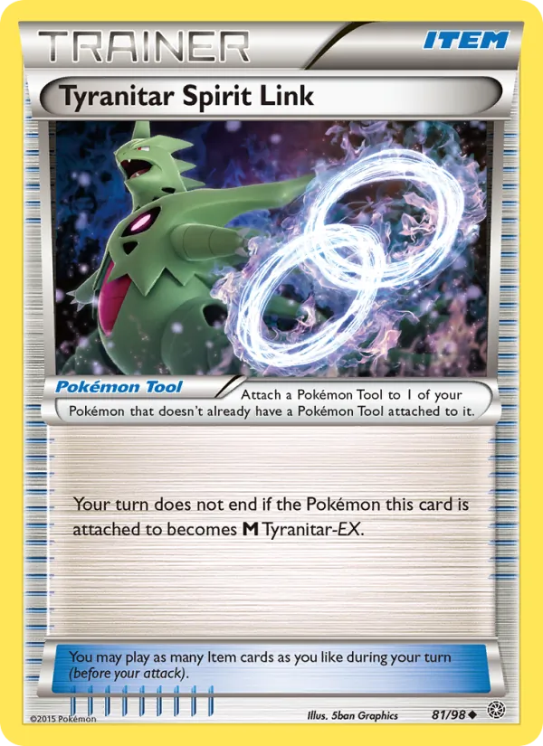 Tyranitar Spirit Link Ancient Origins 81/98