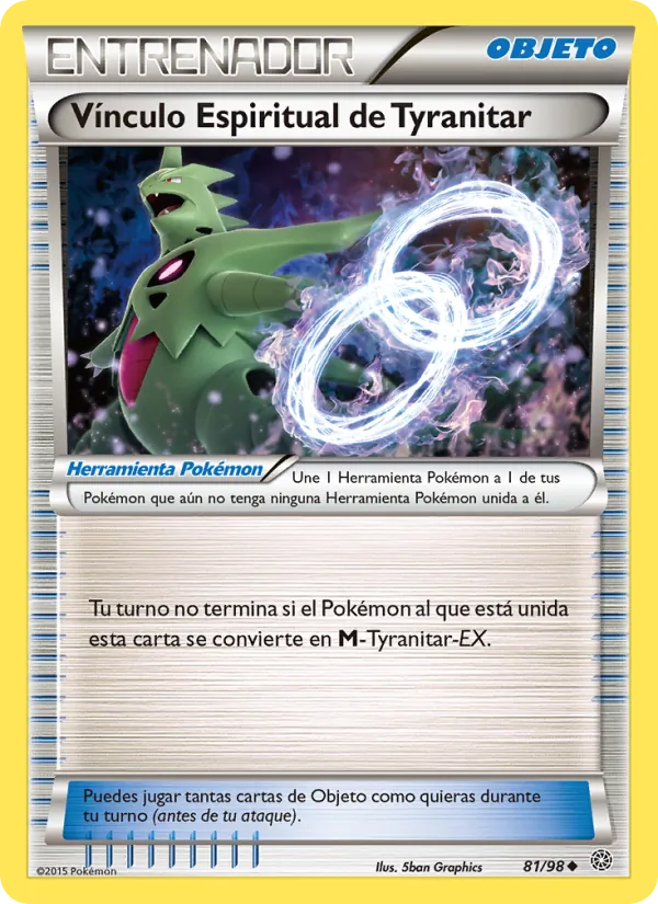 Vínculo Espiritual de Tyranitar Antiguos Orígenes 81/98