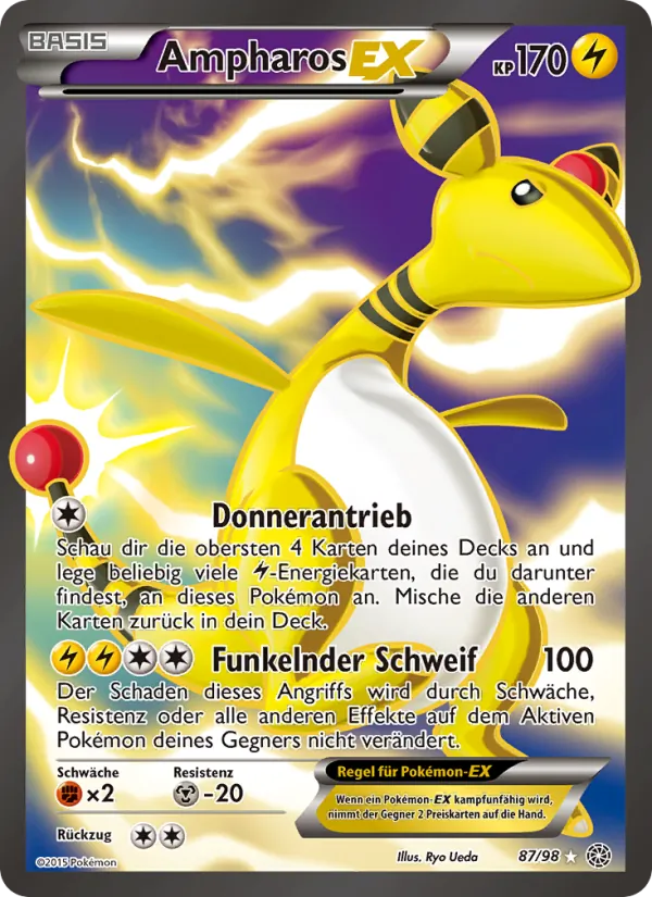 Ampharos EX Ewiger Anfang 87/98