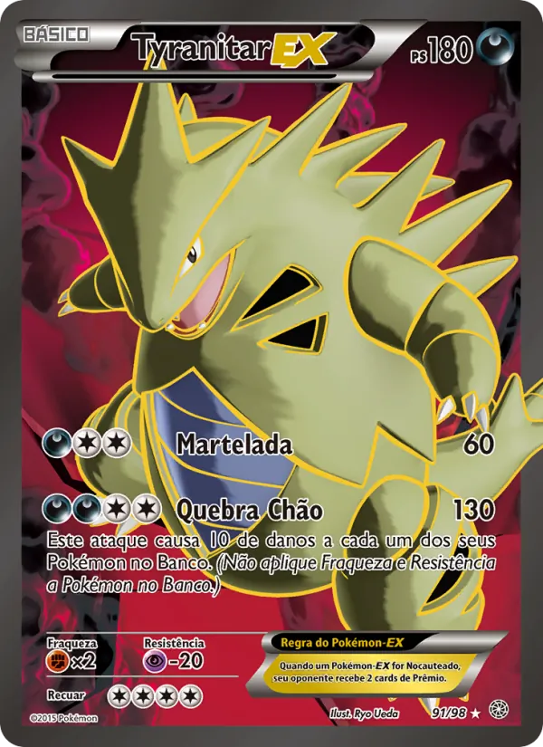 Tyranitar EX Origens Ancestrais 91/98