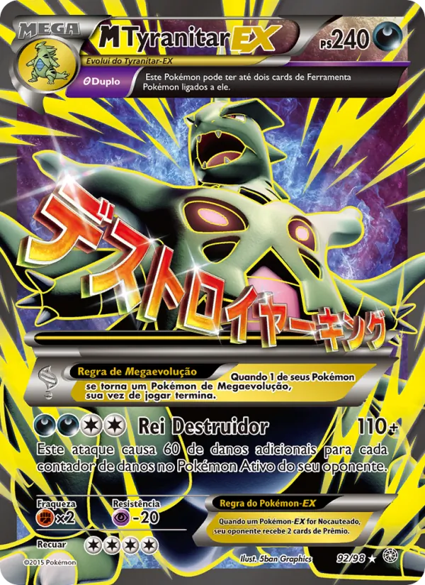 M-Tyranitar EX Origens Ancestrais 92/98