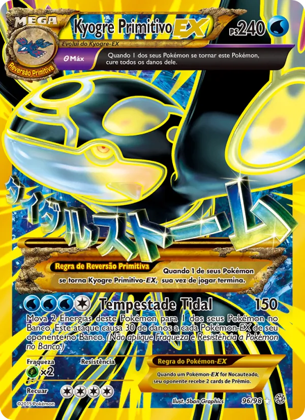 Kyogre PrimitivoEX Origens Ancestrais 96/98