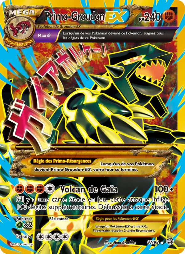 Primo-Groudon EX Origines Antiques 97/98