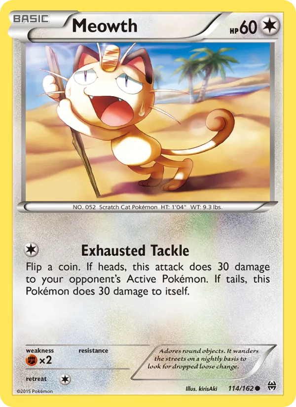 Meowth BREAKthrough 114/162