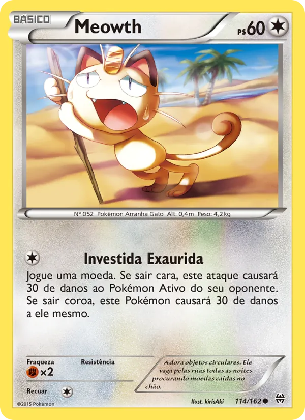 Meowth Turbo Revolução 114/162