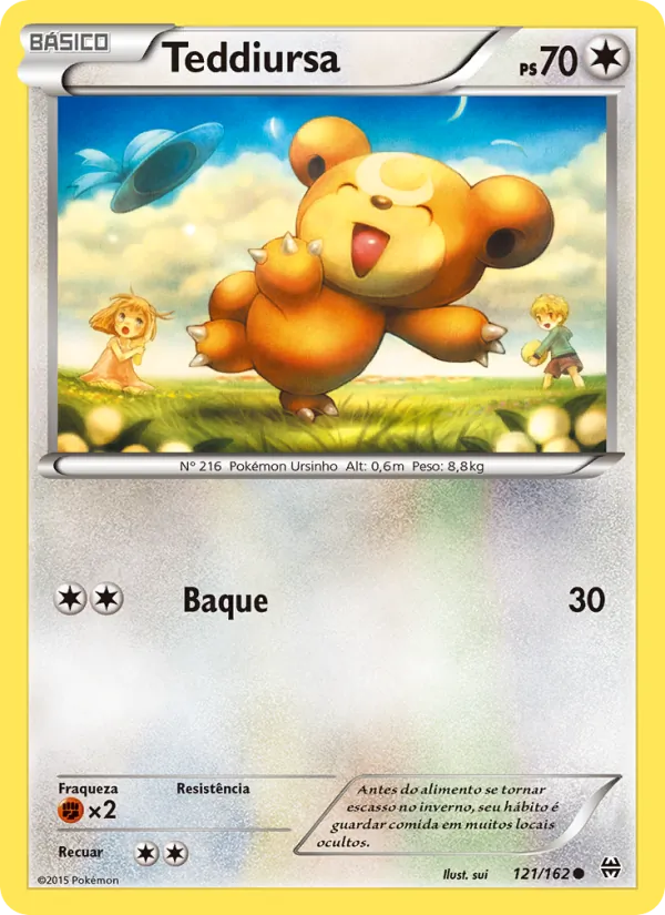 Teddiursa Turbo Revolução 121/162